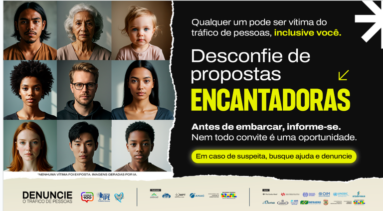 Campanha tráfico de pessoas