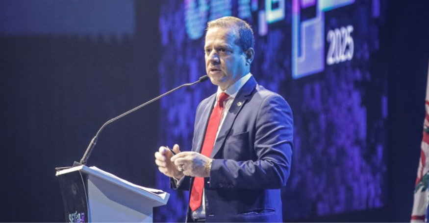 Superintendente de Outorga e Recursos à Prestação da Anatel, Vinicius Caram, na abertura da SET EXPO SÃO PAULO 2025, terça-feira (19/8/2025).
