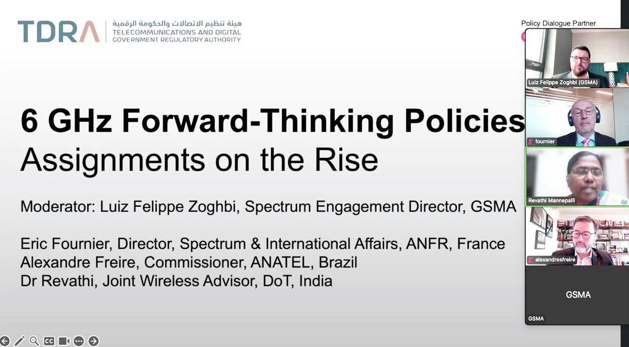 Tela mostra debatedores do tema em tela de videoconferência