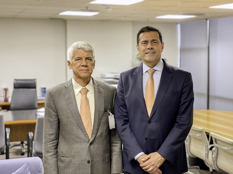 Helvio Guerra (Aneel), à esquerda, e Moisés Moreira (Anatel), à direita