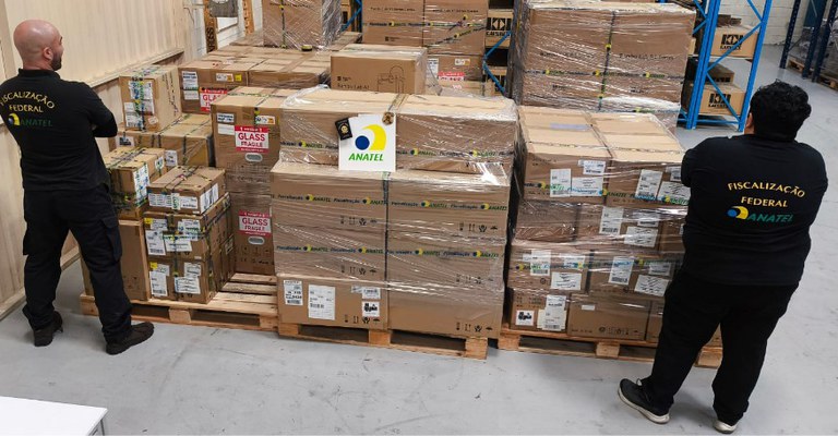 Produtos lacrados pela Anatel, Itajaí (SC) em 17/6/2025