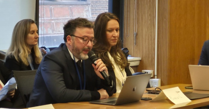 Conselheiro Alexandre Freire em reunião na ONU