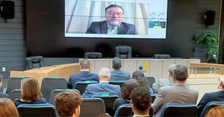 Participação de Alexandre Freire, conselheiro diretor da Anatel, no seminário internacional “Convergência Digital: O Papel Multissetorial na Regulação das Telecomunicações”, promovido pelo Conselho Consultivo do órgão regulador, em 10/2/2025.