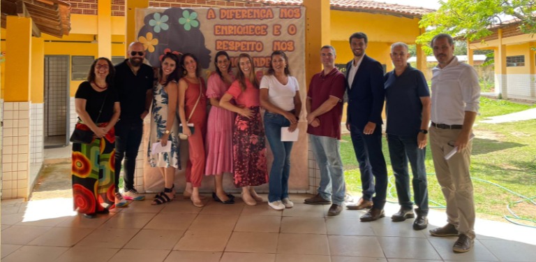 Visita à escola municipal de Cavalvante (GO)