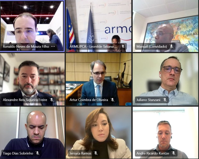 Reunião online de Direção da Associação dos Regulares de Comunicações e de Telecomunicações (Arctel) da Comunidade dos Países de Língua Portuguesa, 23/11/2023