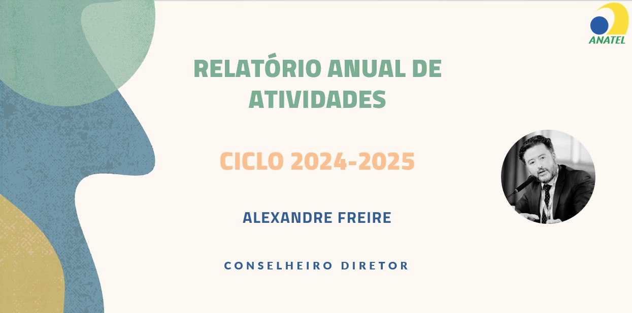 Card Relatório de Atividades do Conselheiro Alexandre Freire