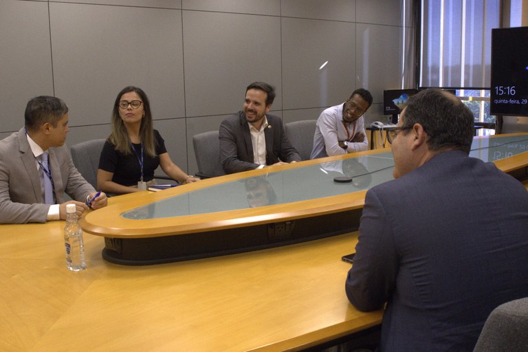 Foto da visita do corregedor-geral da União, Ricardo Wagner de Araújo, à Anatel dia 29/6/2023
