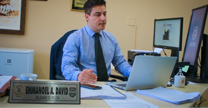 Emmanoel David, titular da Delegacia de Estelionato de Curitiba e referência nacional no combate a crimes cibernéticos, estelionato e fraudes