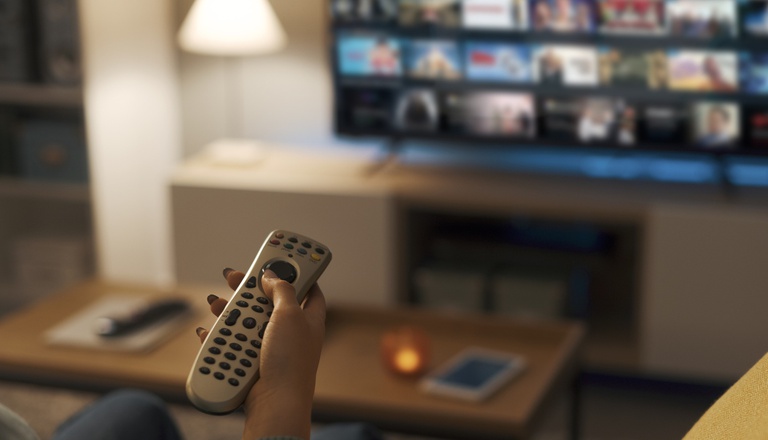 imagem mostra tv 3.0 em funcionamento