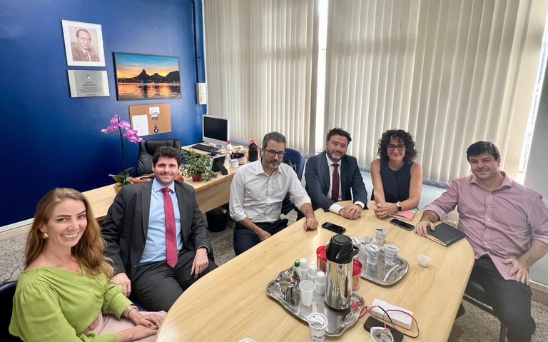 Foto da visita do Ceatel à PUC/Rio em 5/4/2023