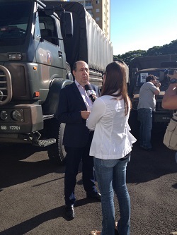 Presidente da Anatel durante entrevista à imprensa