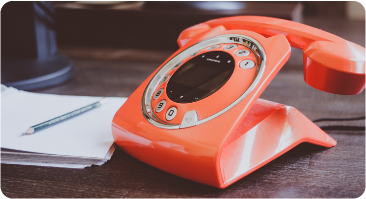 Imagem de um telefone fixo