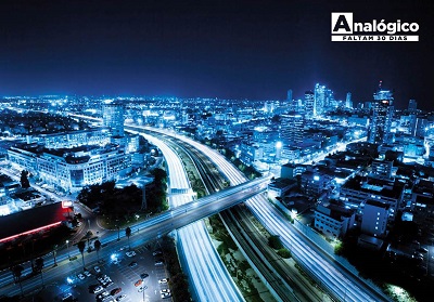 Exemplo de imagem com o sinla da TV analógica