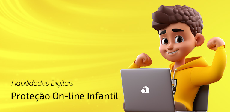 Banner Interno Proteção On-line Infantil