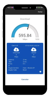 Velocidade Internet no Celular