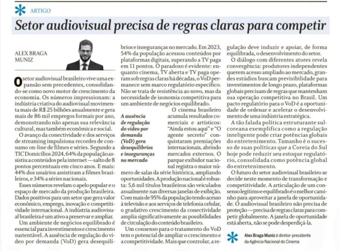 Artigo de Alex Braga