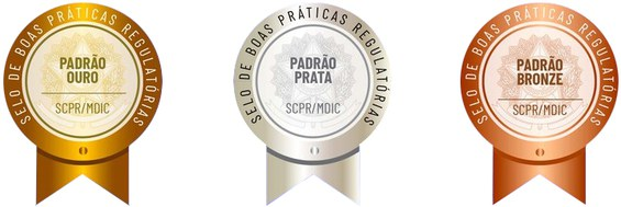 Imagen con los sellos oro, plata y bronce de buenas prácticas regulatorias