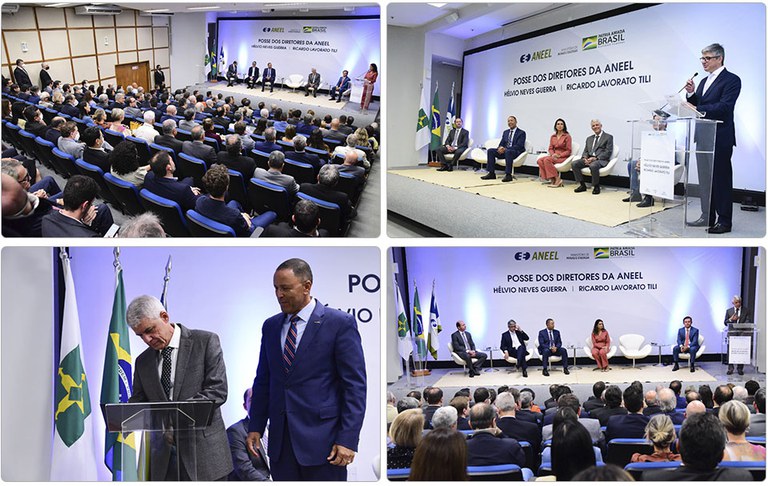 Em cerimônia de posse, diretores da ANEEL Hélvio Guerra e Ricardo Tili tratam das transformações no setor