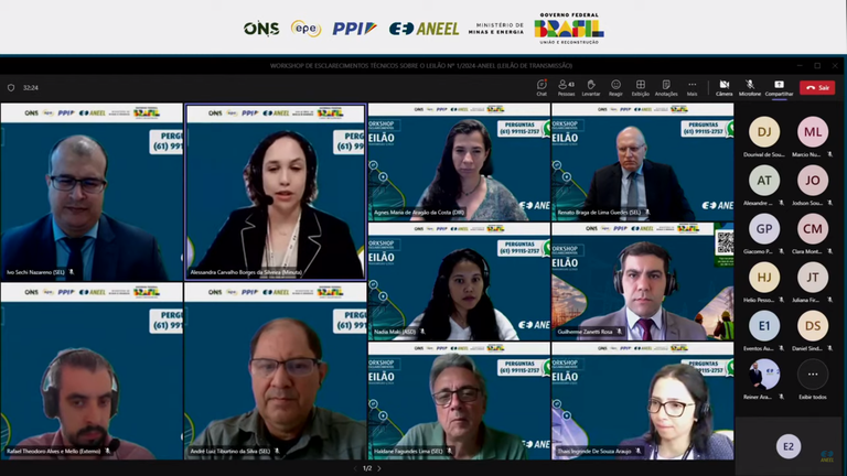 ANEEL realiza Workshop de Esclarecimentos sobre o Leilão de Transmissão n_1_2024
