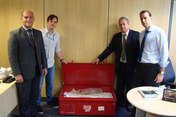 DNPM recebe da Polícia Federal fósseis repatriados dos EUA