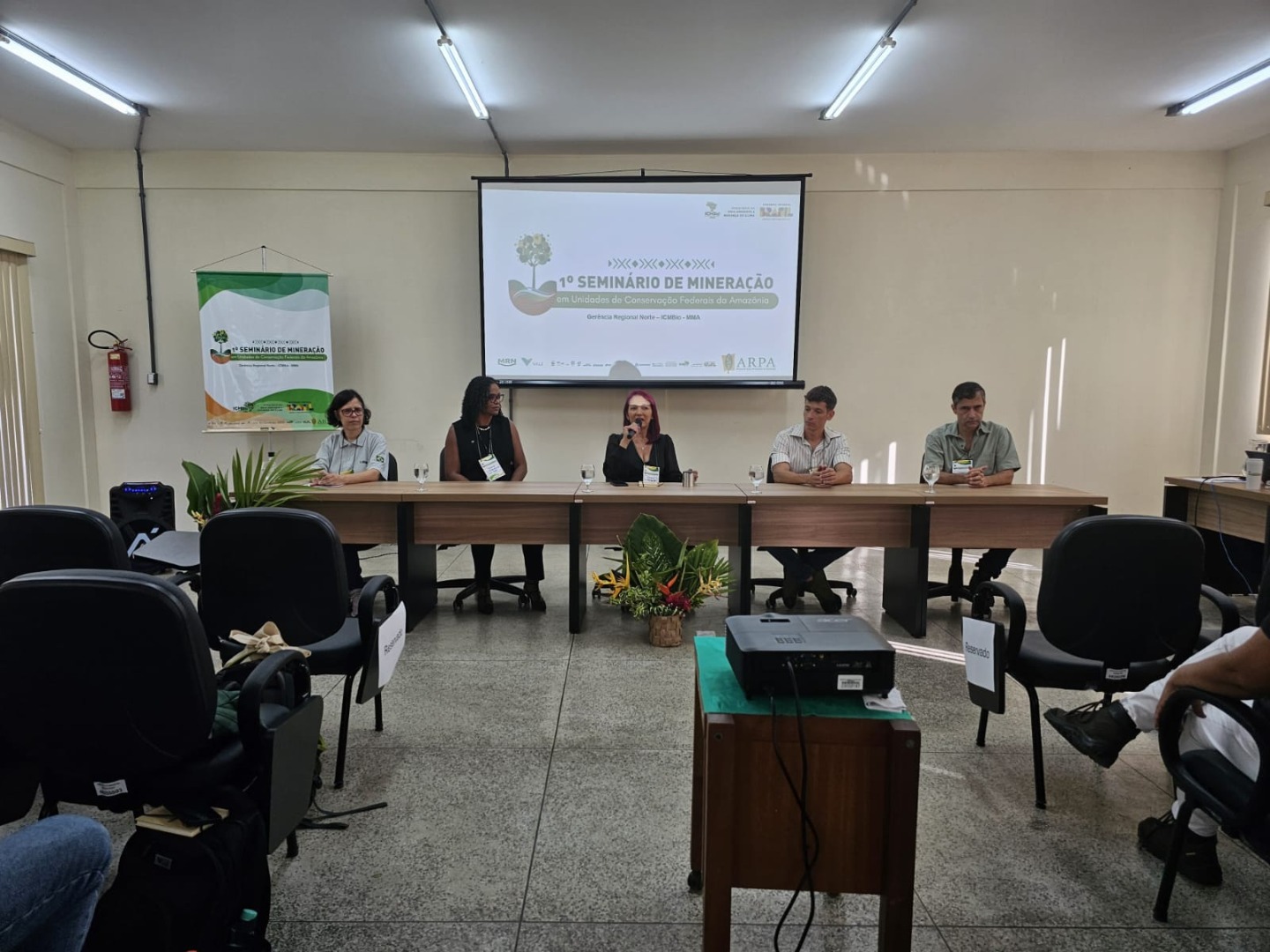 palestrantes do primeiro seminário de mineração