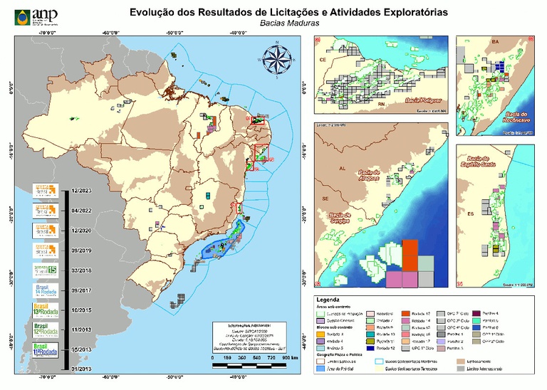 Bacias maduras