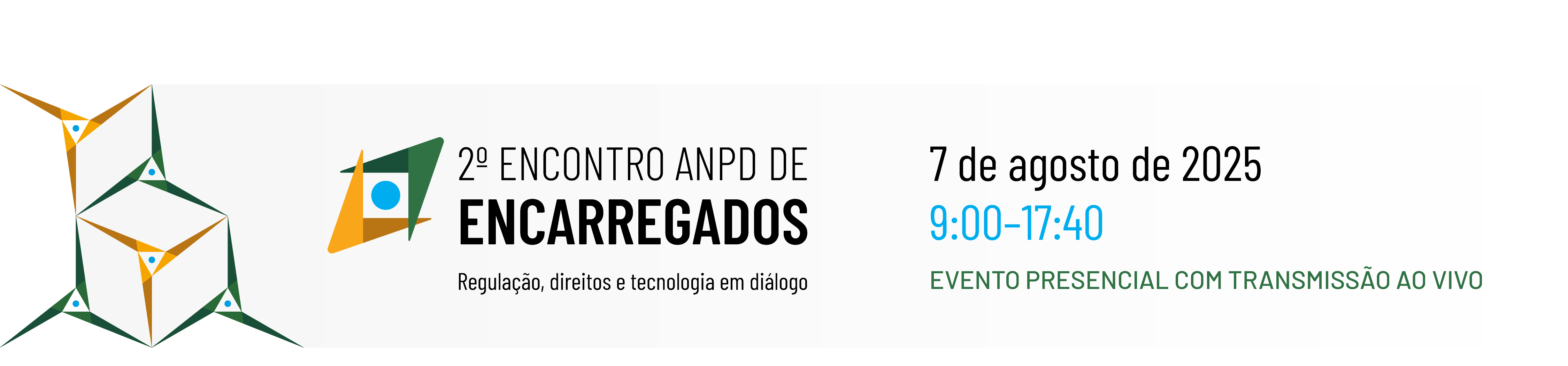 Banner com marca do 2º Encontro ANPD de Encarregados