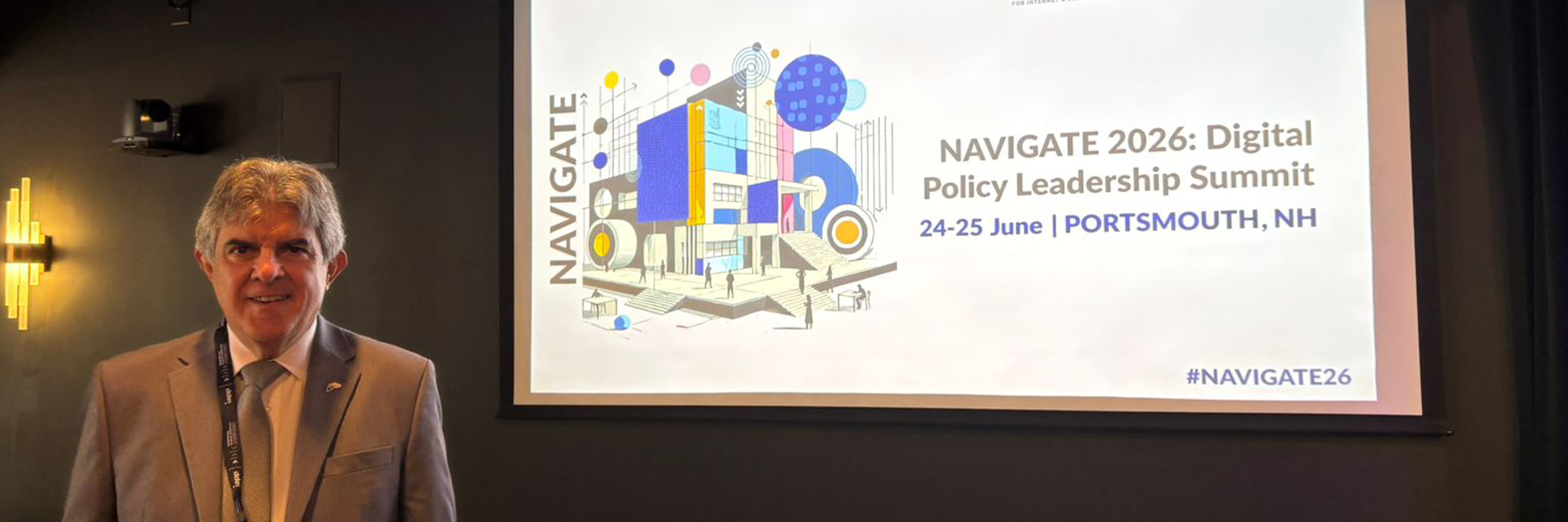 Diretor-presidente, Waldemar Gonçalves, durante IAPP Navigate 2026