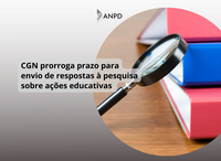 As respostas para a pesquisa sobre ações educativas da ANPD foram prorrogadas até o dia 30 de junho