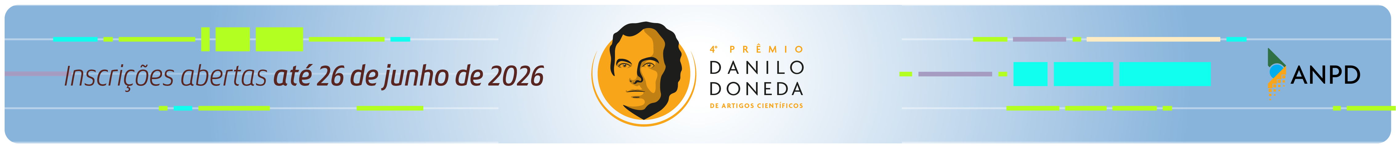 Prazo de inscrições do Prêmio Danilo Doneda é 26 de junho de 2026