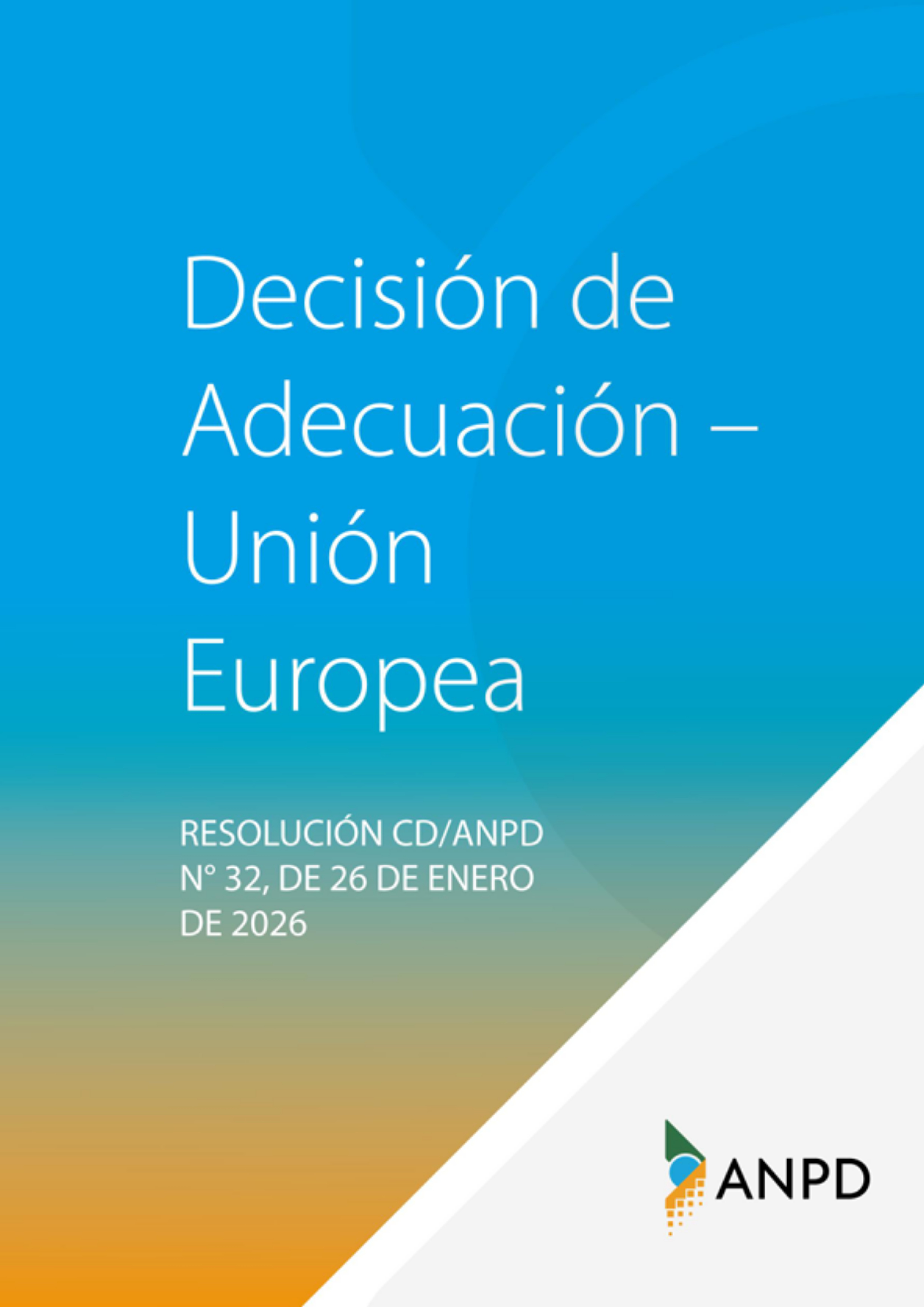 Resolução relativa à Decisão de Adequação com a União Européia - em língua inglesa