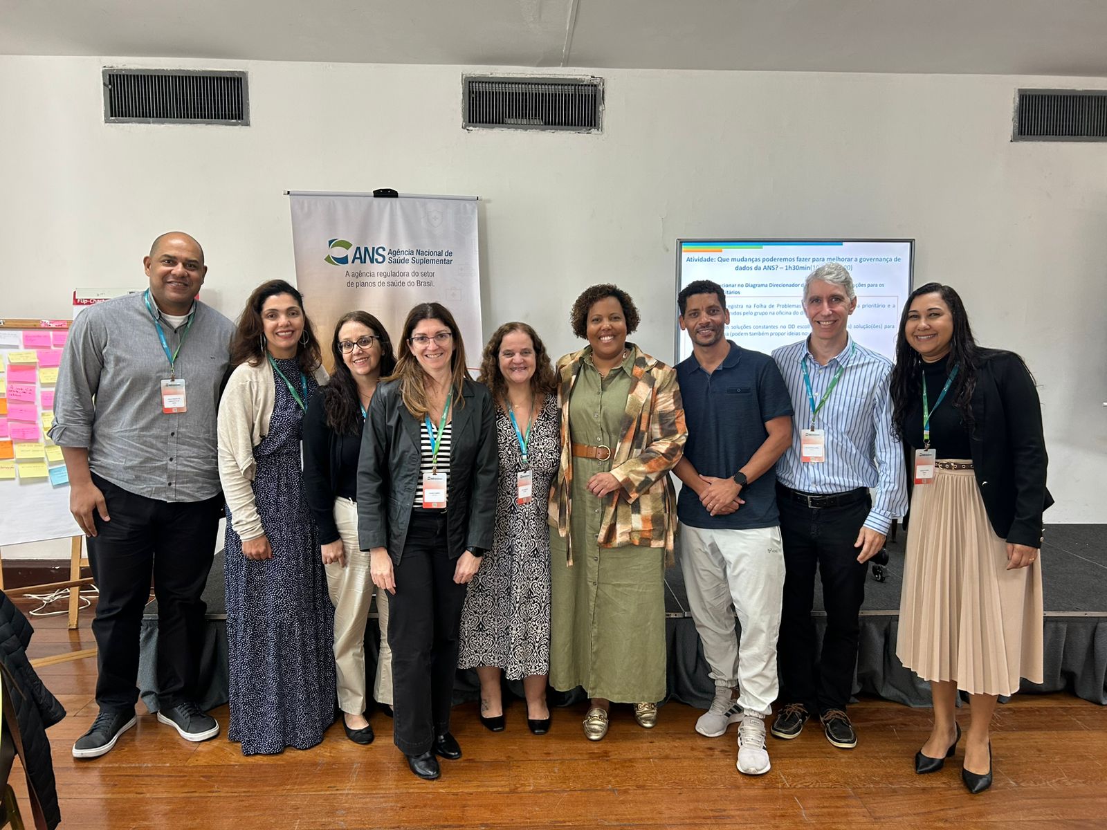 Equipe da ANS, SERPRO e Bacen na Oficina de Governança de Dados