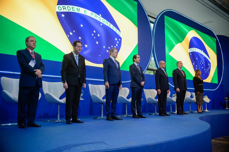Roberto Kalil, Jorge Aquino, José Antonio Dias Toffoli, Gustavo Ribeiro, Gilmar Mendes, André Ramos Tavares e Renata Gil
