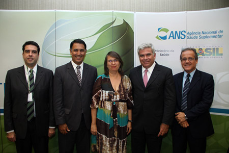 Leandro Reis Tavares, Bruno Sobral, Fatima Andreazzi (Diretora Adjunta de Gestão), Mauricio Ceschin e Dalton Callado (Diretor Adjunto de Fiscalização)