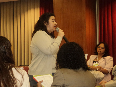 Cristiana Ferreira Jardim de Miranda fala do encaminhamento de material para exame