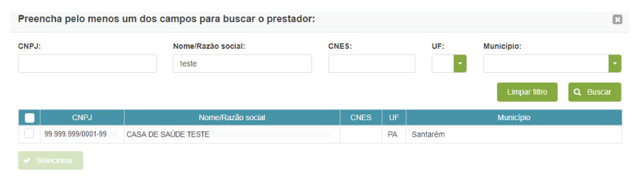 Busca prestador