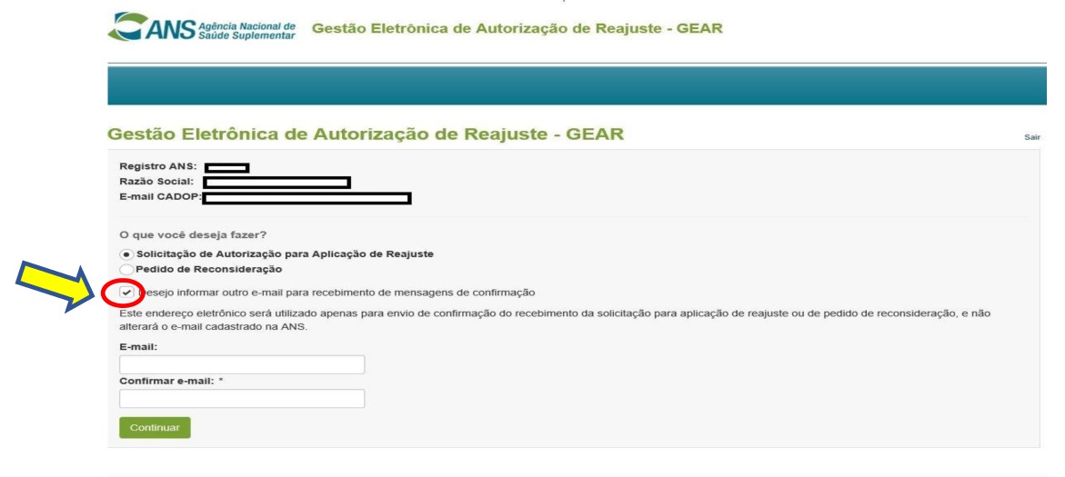 Encaminhamento de Solicitação de Mudança de Plano - Synsuite 