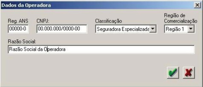 Dados da Operadora