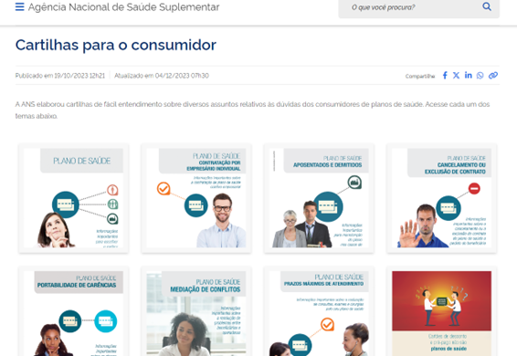 Cartilhas para o consumidor