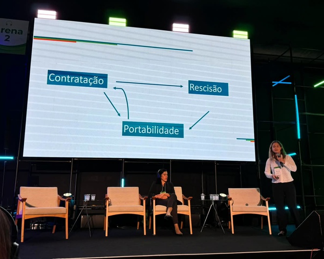 Encerrando o Congresso ANS, a gerente-geral Regulatória da Estrutura dos Produtos, Cátia Mantini, e a gerente de Processos Sancionadores, Julgamento e Intervenção, Alexandra Campos, falam sobre as regras contratuais dos planos de saúde
