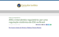 ANS e intercâmbio regulatório: por uma regulação sistêmica do ESG no Brasil