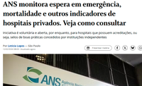 Programa de Monitoramento da Qualidade Hospitalar é destaque no Globo Online