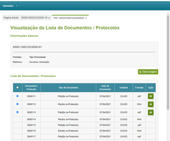 Download de documentos