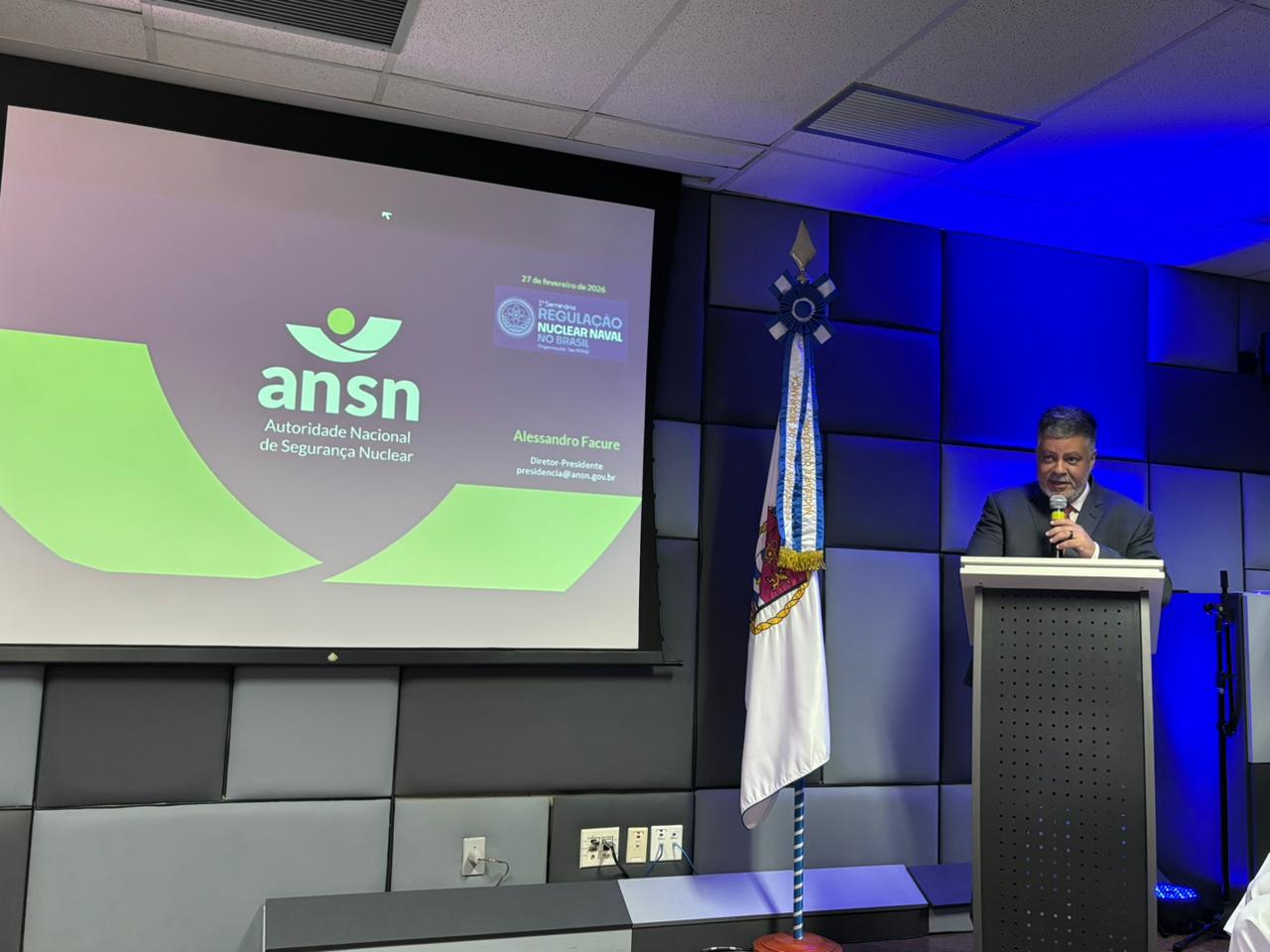 Facure destacou os fundamentos institucionais da ANSN e os desafios regulatórios diante do avanço tecnológico no setor. (Josilto de Aquino)