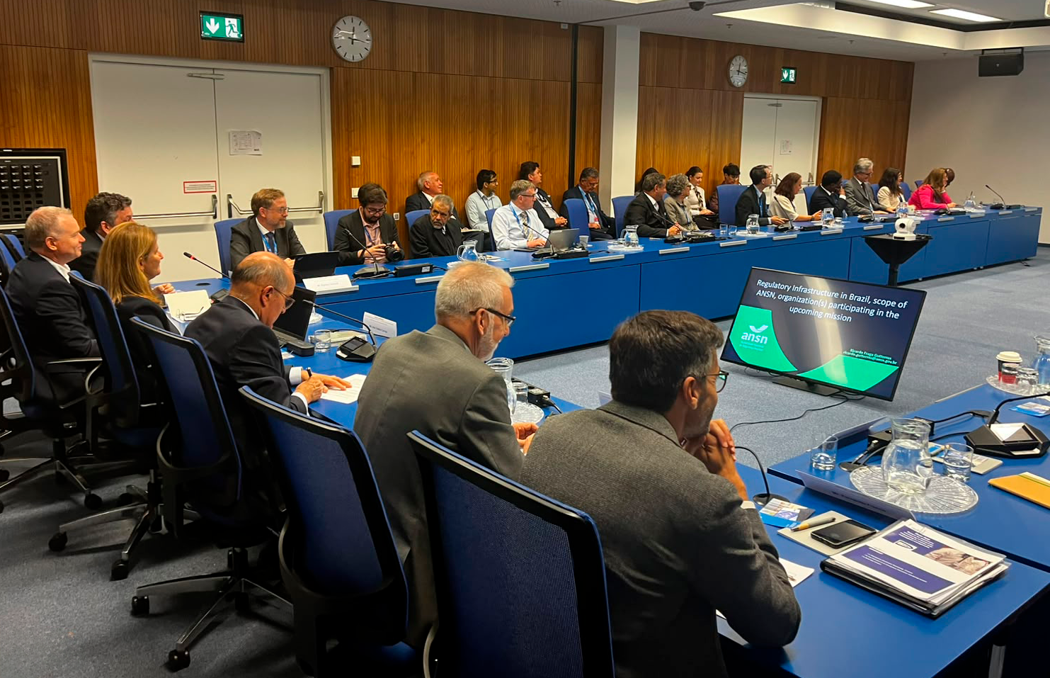 Gutterres abordou três frentes: o sistema de controle de materiais nucleares, a plataforma eletrônica de gestão de processos administrativos e a ferramenta dedicada ao licenciamento de instalações radiativas. (Ana Paula Freire/ANSN)