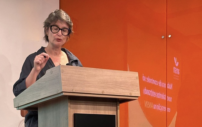 A diretora da DIRC, Lorena Pozzo: "Achegada de vocês é um marco para a consolidação da ANSN."