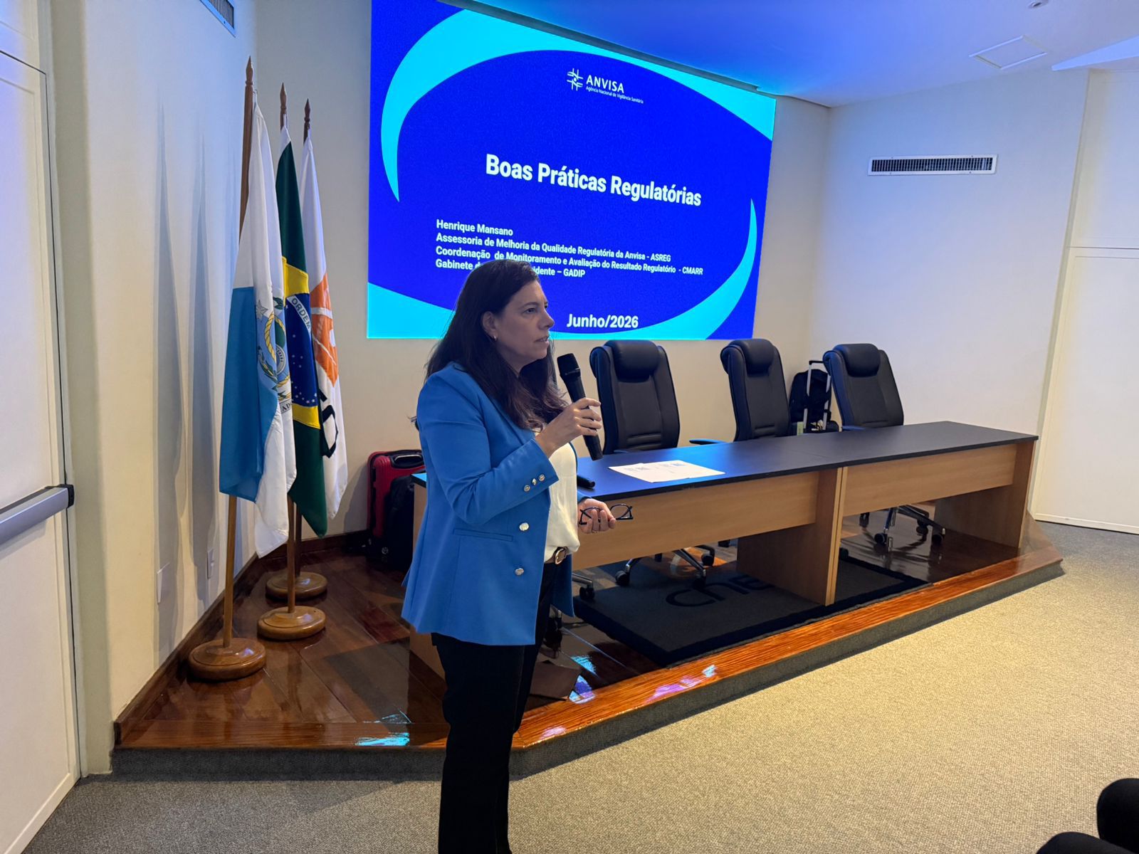 Flávia Schenato, chefe da DINORM. Foto: Heloisa Barra (ANSN).