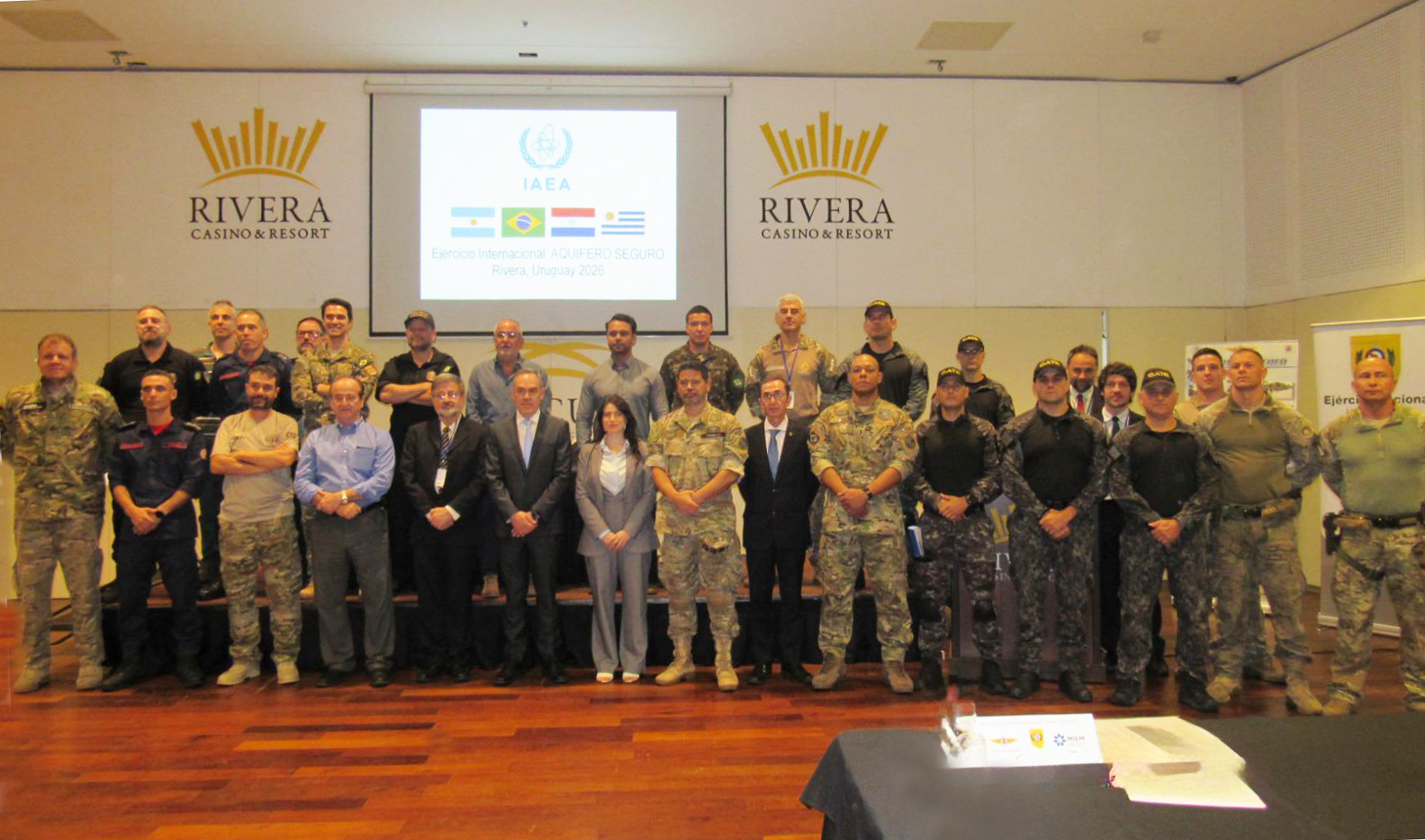 Grupo do Brasil no Exercício de Resposta Regional “Aquífero Seguro”..