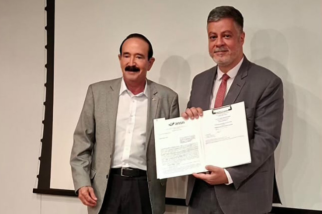 Presidente da Capemisa, Jorge Andrade, e o diretor-presidente da ANSN, Alessandro Facure