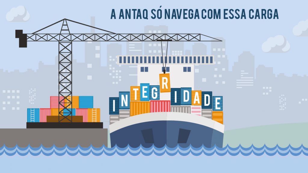 Navio com a palavra integridade